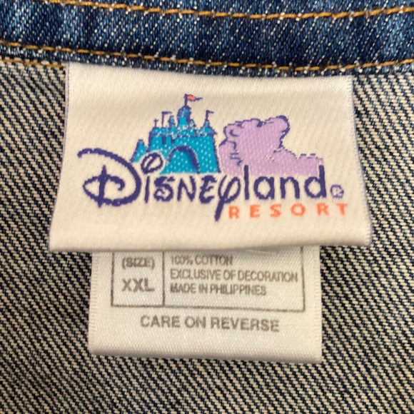 Disneyland Resort California Denim Jacket. Embroidered Sz XXL - Picture 9 of 9